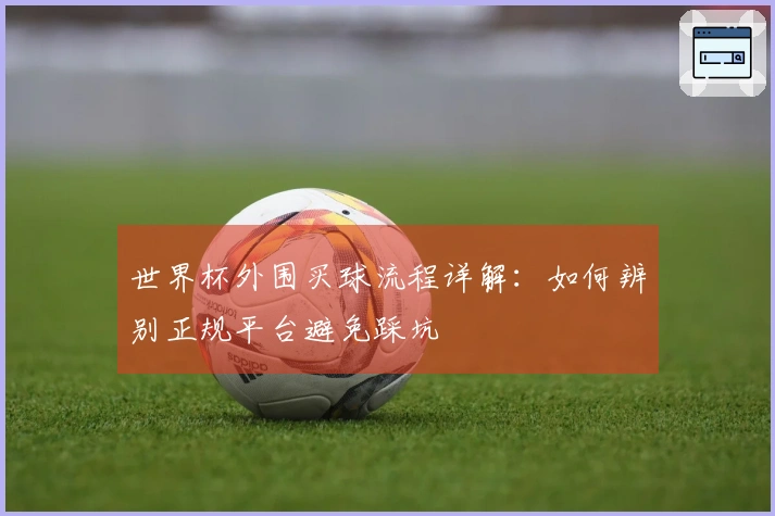 世界杯外围买球流程详解：如何辨别正规平台避免踩坑