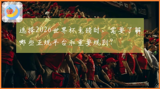 选择2026世界杯竞猜时，需要了解哪些正规平台和重要规则？