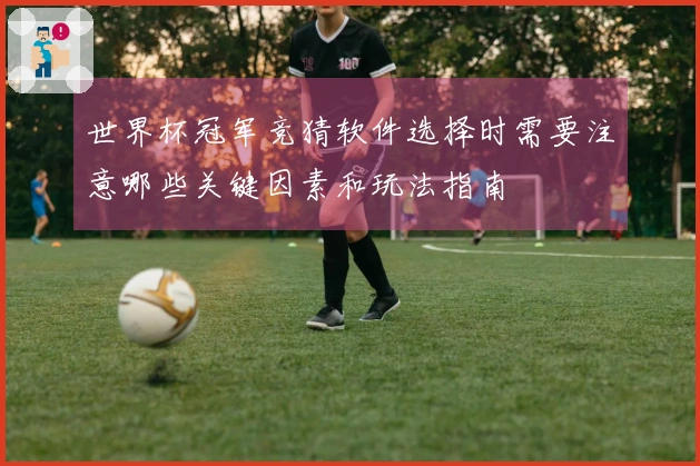 世界杯冠军竞猜软件选择时需要注意哪些关键因素和玩法指南